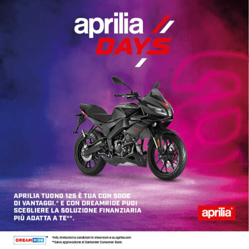 Promo Tuono 125 open doors